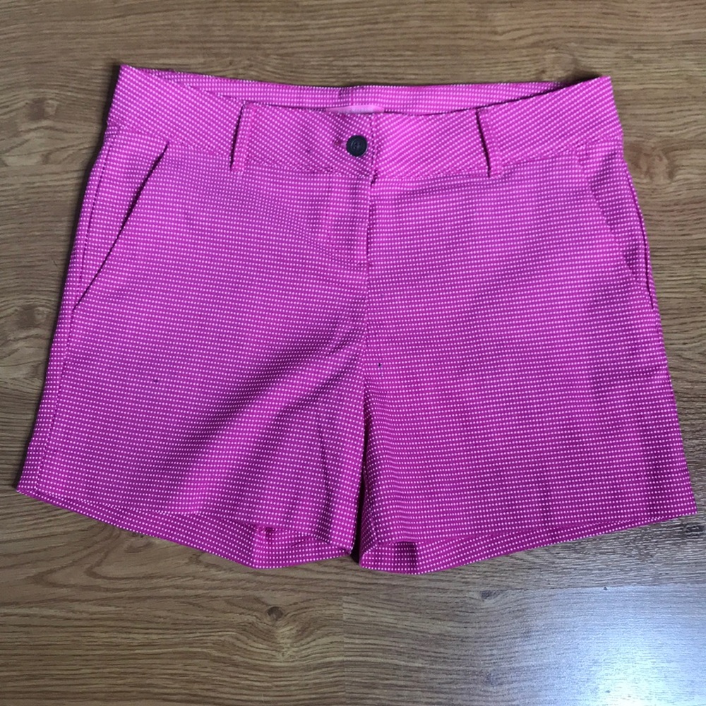Isaac Mizrahi Size 8 Pink and White Shorts